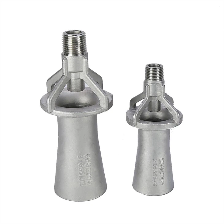 Stainless Steel Venturi Tank Mixing Eductor Nozzles